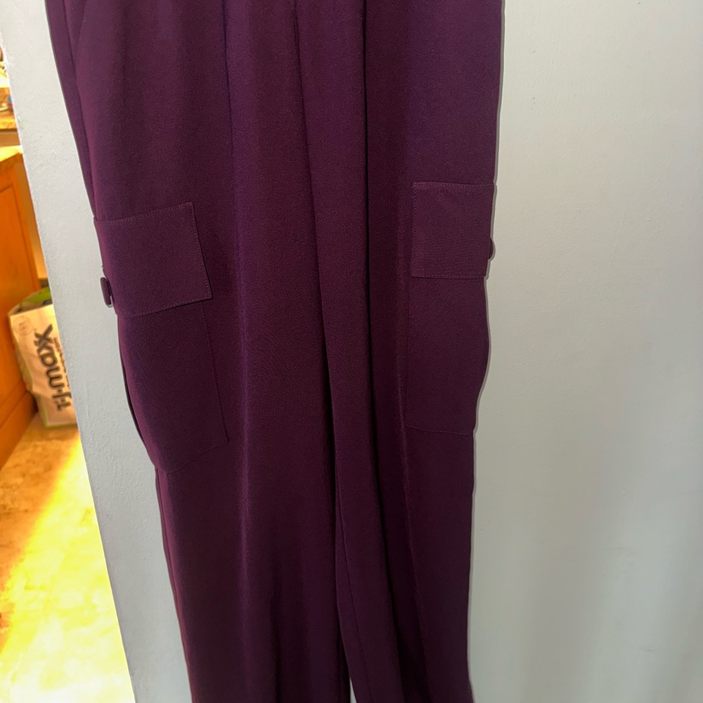 Drew Aubergine trouser pants retail $246